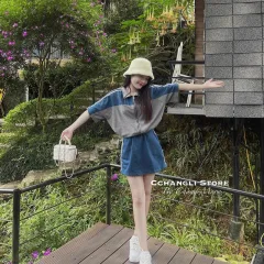 Sét thể thao phối màu rút eo short
