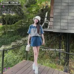 Sét thể thao phối màu rút eo short
