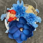 Set Trang Trí Hoa Mộc Lan - Mẹt Tre Hoa Treo Tường - Phên Tre Trang Trí Tết