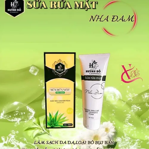Siêu thích, siêu sạch, siêu mịn là sữa rửa mặt nha đam Huỳnh Đỗ