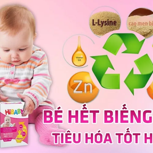 Siro Hibaby hỗ trợ giúp trẻ an ngon cải thiện hệ tiêu hóa công ty đông y Hồng Tâm