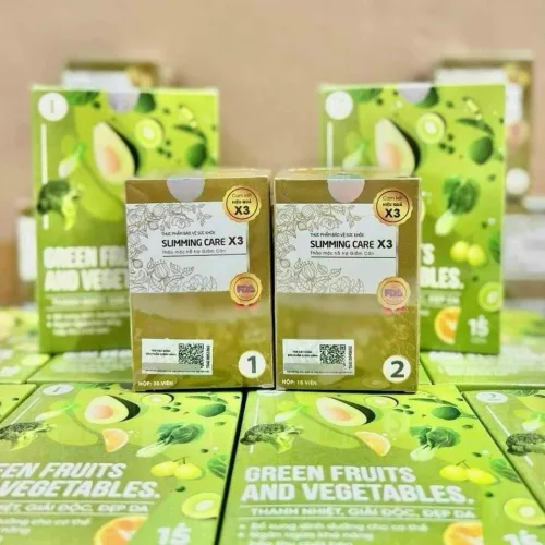 Slimming Care x3 mẫu mới hỗ trợ giảm mỡ cty có tặng kèm viên uống detox thảo mộc
