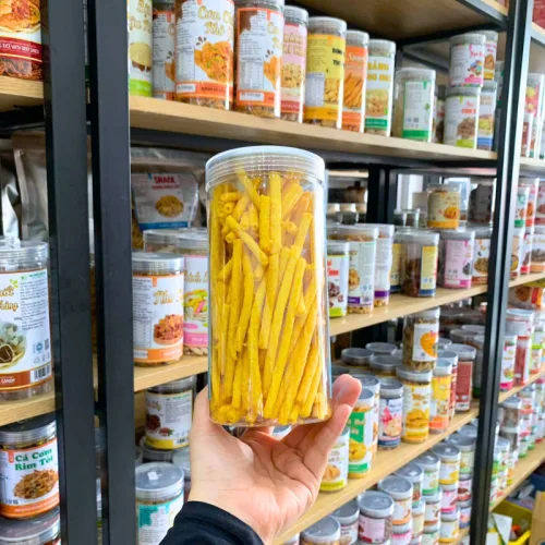 Snack Hương Khoai Tây Ống Vàng Thơm Ngon 200g - Hộp Pet