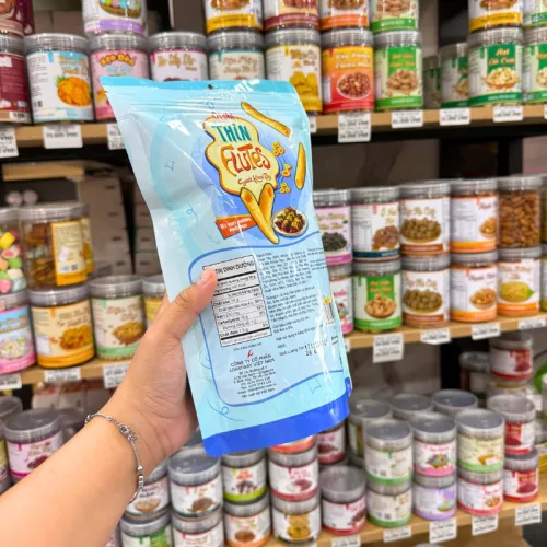 Snack Khoai Tây Oishi Vị Thịt Nướng Phô Mai 50g