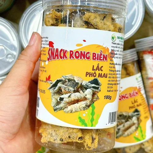 Snack Rong Biển Lắc Phô Mai Thơm Ngon 180g Hộp