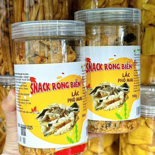 Snack Rong Biển Lắc Phô Mai Thơm Ngon 180g Hộp