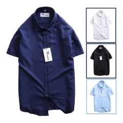 Áo Sơ Mi Nam Tay Ngắn RURUMEN Công Sở Có Size to