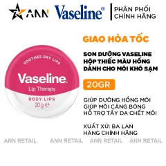 Son Dưỡng Môi Vaseline Hộp Thiếc Màu Hồng Lip Therapy Rosy Lips 20g
