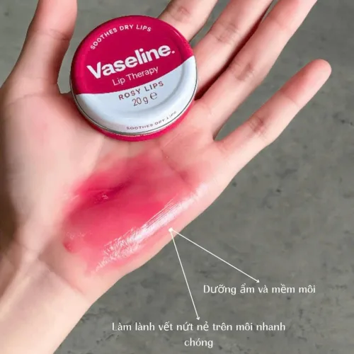 Son Dưỡng Vaseline Hộp Thiếc Màu Hồng Lip Therapy Rosy Lips 20g Tạo cho đôi môi cảm giác đầy sức sống