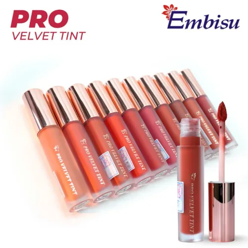 Son Môi Kem Nhung Lì Hàn Quốc Embisu Pro Vel Tint