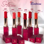 Son Môi Sáp Lì Hàn Quốc Embisu Satin Veil Lipstick - 6 Màu