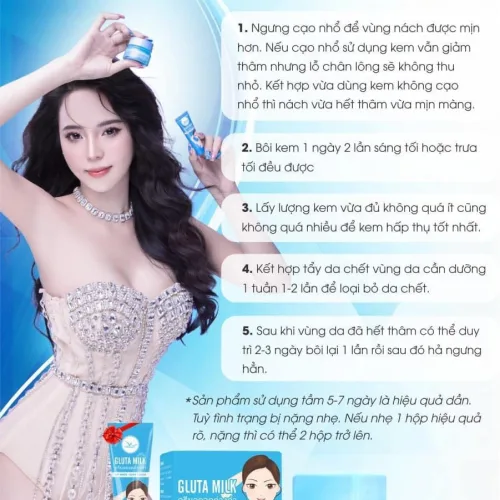 Sử dụng kem Gluta Milk như thế nào để được hiệu quả tốt nhất