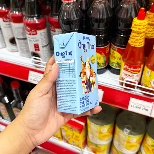 Sữa Đặc Có Đường Ông Thọ Vinamilk Hộp Giấy Xanh Dương 380g