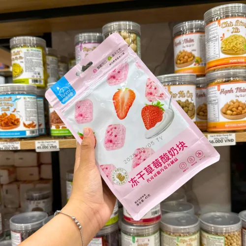Sữa Chua Khô Sấy Lạnh Vị Dâu Tây 45g