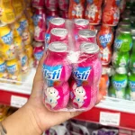 Sữa Chua Uống FRISTI Hương Dâu Lốc 6 Chai (80ml/Chai) - Màu Hồng