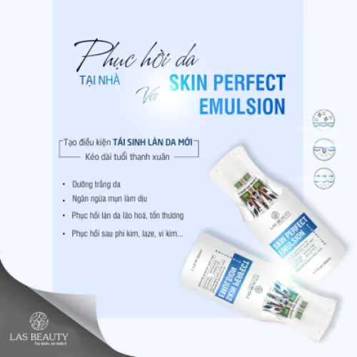 Sữa Dưỡng Rong Nho Nhật Bản Skin Perfect Emulsion  Las Beauty Tái Sinh Phục Hồi Da Chai 50ml