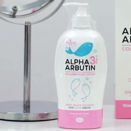 Kem Body Sữa Dưỡng Thể Alpha Arbutin 3 Plus + Collagen Lotion Dưỡng Trắng Da 500ml Precious