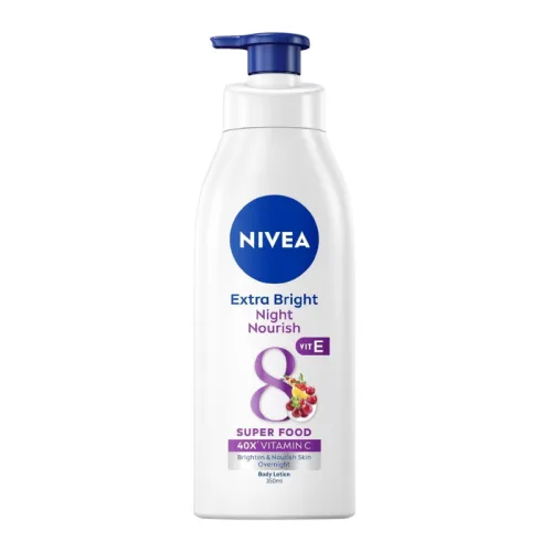 Sữa Dưỡng Thể Nivea Ban Đêm 350ml Màu Tím - Hỗ Trợ Cấp Ẩm Dưỡng Sáng Da