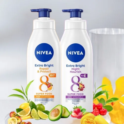 Sữa Dưỡng Thể Nivea Ban Đêm 350ml Màu Tím - Hỗ Trợ Cấp Ẩm Dưỡng Sáng Da