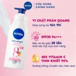 Sữa Dưỡng Thể Nivea Dưỡng Da Sáng Mịn 350ml Màu Hồng - Ban Ngày