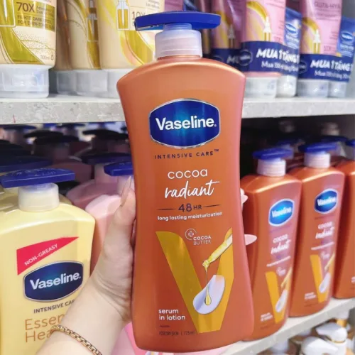 Sữa Dưỡng Thể Vaseline Intensive Care Cocoa Radiant Màu Nâu 725ml Phiên Bản Mới - Hàng Xách Tay