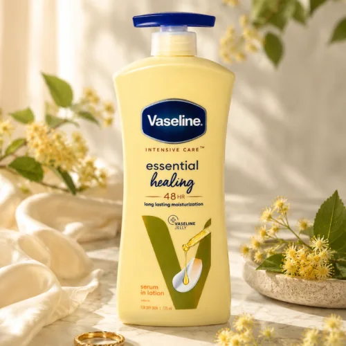 Sữa Dưỡng Thể Vaseline Intensive Care Essential Healing Màu Vàng 725ml Phiên Bản Mới - Hàng Xách Tay