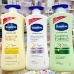 Sữa Dưỡng Thể Vaseline Intensive Care Soothing Hydration Màu Xanh Lá 725ml - Hàng Xách Tay
