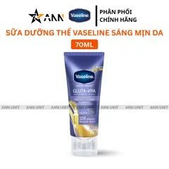 Sữa Dưỡng Thể Vaseline Sáng Mịn Da Tuýp Màu Xanh 70ml