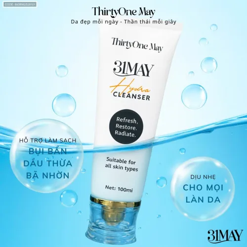Sữa Rửa Mặt 31may Hydra Cleanser 100ml - Sữa Rửa Mặt Thirty One May Chính Hãng
