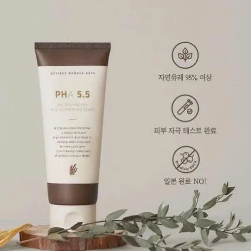Sữa rửa mặt Byvibes Wonder Bath PH Balancing PHA 5.5 Cleansing Foam