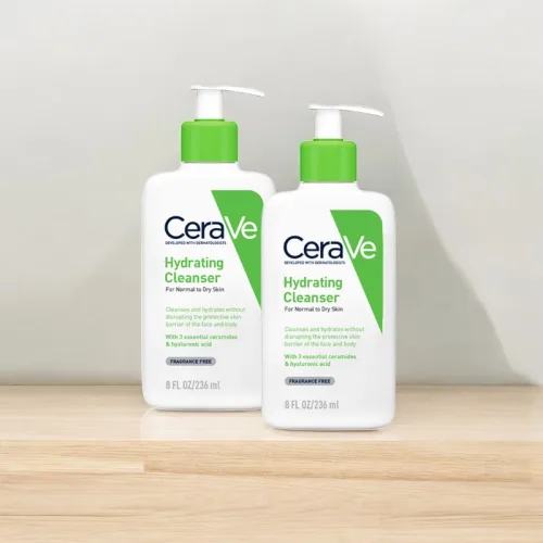 Sữa Rửa Mặt Cerave Hydrating Cleanser Xanh Lá Nhỏ 236ml - Dành Cho Da Thường Đến Da Khô