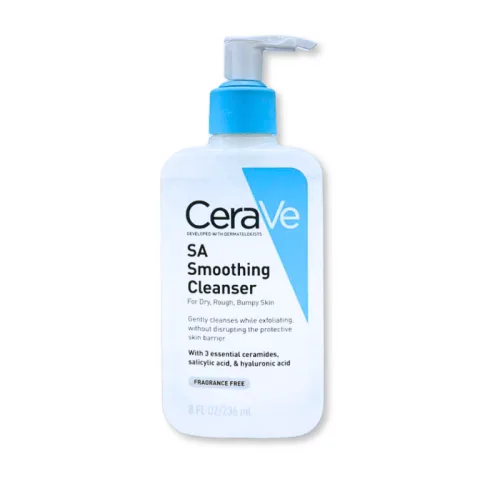 Sữa Rửa Mặt Cerave SA Smoothing Cleanser Xanh Dương Nhỏ 236ml - Dành Cho Da Nhạy Cảm