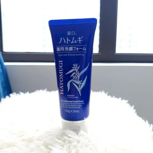 Sữa Rửa Mặt Ý Dĩ Hatomugi Acne Care & Facial Washing Dành Cho Da Mụn 130g