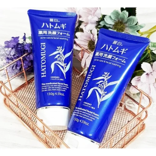 Sữa Rửa Mặt Ý Dĩ Hatomugi Acne Care & Facial Washing Dành Cho Da Mụn 130g
