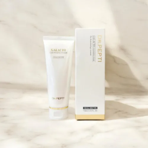 Sữa rửa mặt Dr Pepti Galacto Cleansing Foam sở hữu bảng thành phần với 5 loại lợi khuẩn được lên men tự nhiên