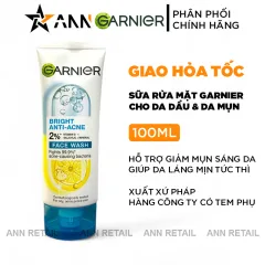 Sữa Rửa Mặt Garnier Ngừa Mụn Sáng Da Bright Anti-Acne 100ml