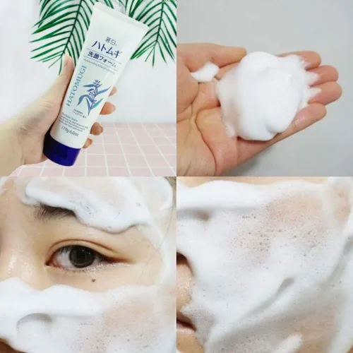 Sữa Rửa Mặt Hatomugi Ý Dĩ Moisturizing & Facial Washing Dành Cho Da Khô 170g