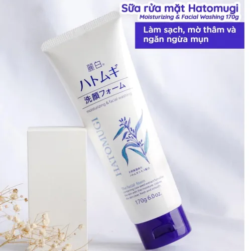 Sữa Rửa Mặt Hatomugi Ý Dĩ Moisturizing & Facial Washing Dành Cho Da Khô 170g