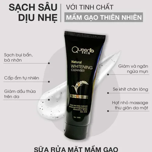 Sữa rửa mặt Mầm Gạo Queenie Skin