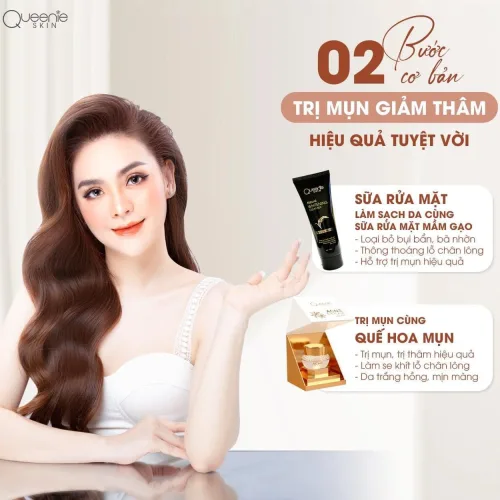 Sữa rửa mặt mầm gạo Queenie Skin các bạn da khô thì cảm nhận rõ ràng nhất