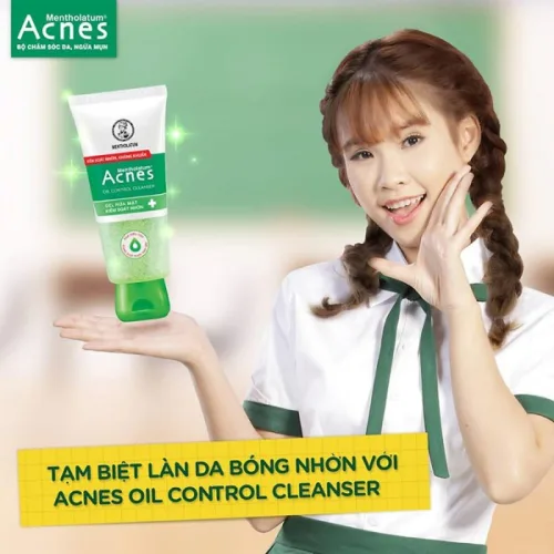 Sữa Rửa Mặt Mentholatum Acnes Oil Control Cleanser 100g - Sữa Rửa Mặt Acnes Dành Cho Da Dầu Nhờn