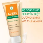 Sữa Rửa Mặt Mentholatum Acnes Vitamin Cleanser 100g - Sữa Rửa Mặt Acnes Dành Cho Da Thâm Mờ Thâm Sẹo