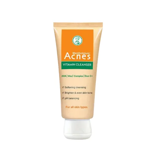 Sữa Rửa Mặt Mentholatum Acnes Vitamin Cleanser 100g - Sữa Rửa Mặt Acnes Dành Cho Da Thâm Mờ Thâm Sẹo