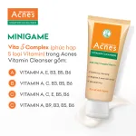 Sữa Rửa Mặt Mentholatum Acnes Vitamin Cleanser 100g - Sữa Rửa Mặt Acnes Dành Cho Da Thâm Mờ Thâm Sẹo