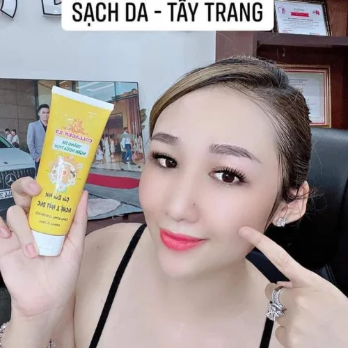 Sữa rửa mặt nghệ collagen x3 quyết định 80% da đẹp hay xấu