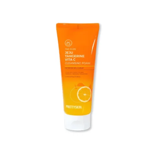 Sữa Rửa Mặt Prettyskin The Pure Jeju Tangerine Vita C Cleansing Foam 150ml