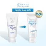 Sữa Rửa Mặt Senka Perfect Whip Đất Sét Màu Trắng 120g - Dành Cho Da Dầu Mụn