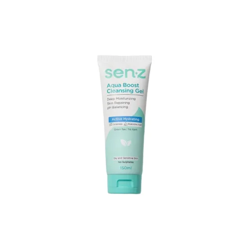 Sữa Rửa Mặt Senz Aqua Boost Cleansing Gel Chiết Xuất Trà Xanh 150ml - Sữa Rửa Mặt Cho Da Khô