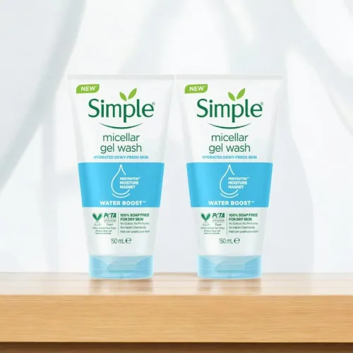 Sữa Rửa Mặt Simple Micellar Gel Wash Cho Da Dầu Mụn 150ml