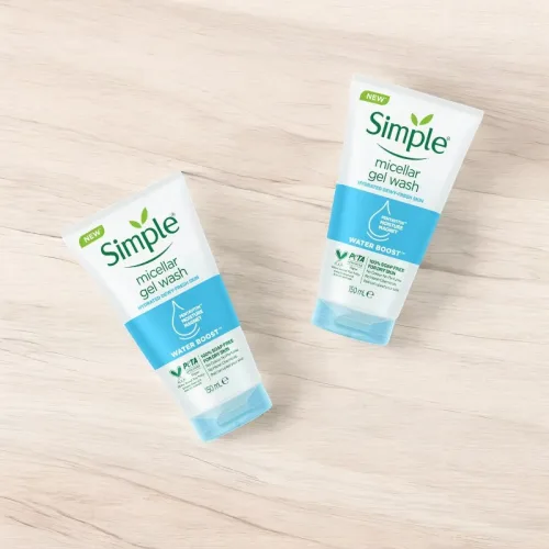 Sữa Rửa Mặt Simple Micellar Gel Wash Cho Da Dầu Mụn 150ml